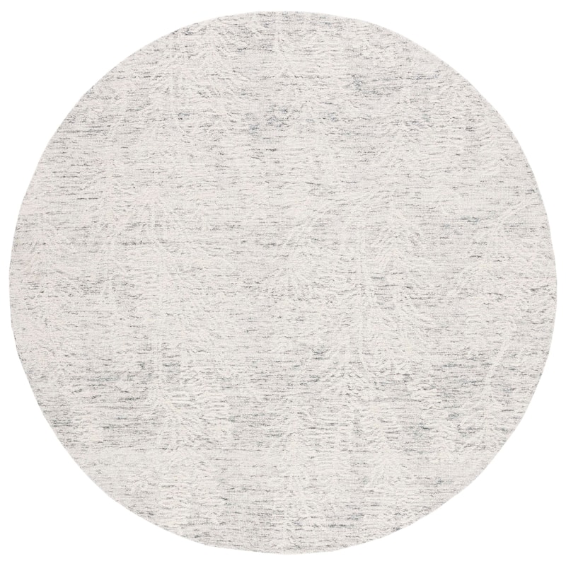SAFAVIEH Handmade Metro Berendiena Modern Wool Rug - 6' Round - Grey/Ivory