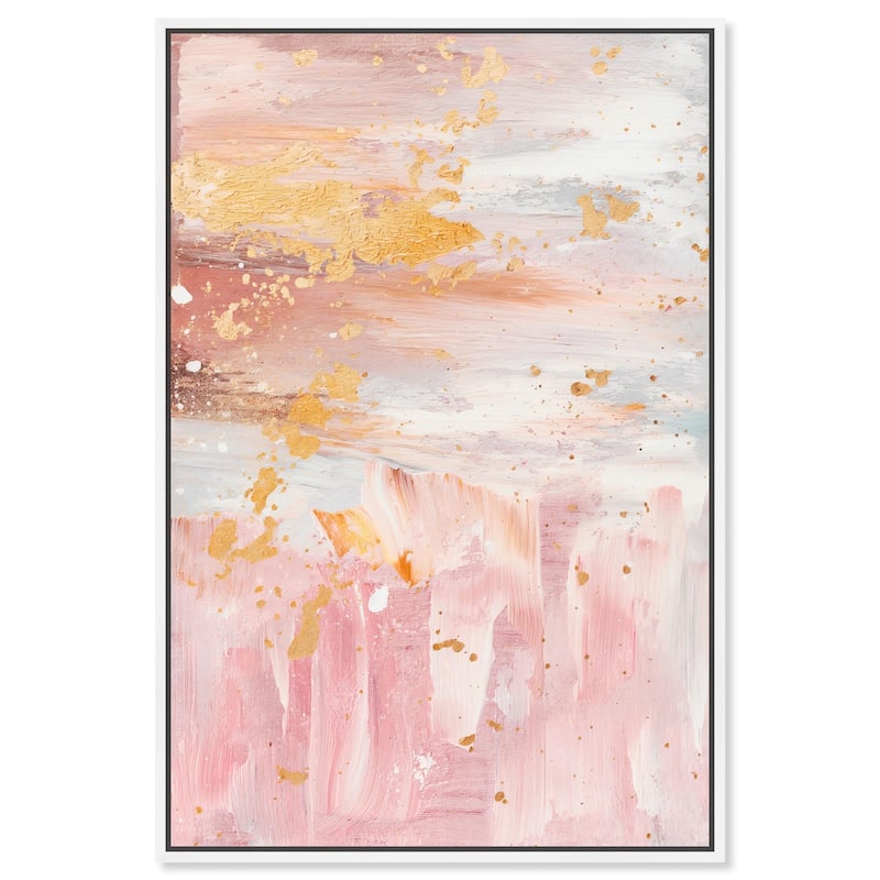Rose Quartz Canvas by Art Remedy - White - 36" x 54"
