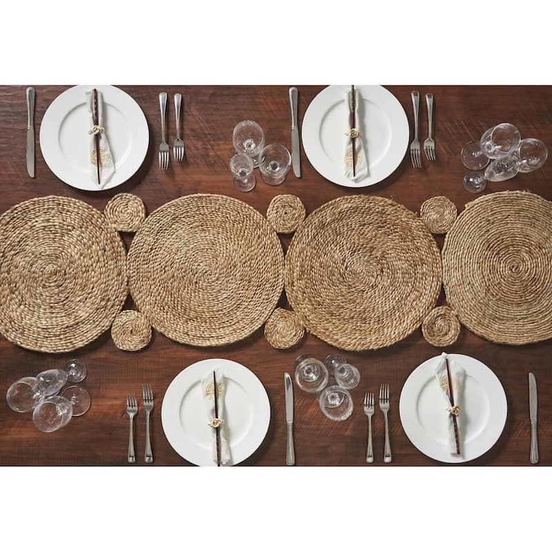 Sevita Jute Woven Table Runner, Natural, 1'4" x 6'8" - 1'4 x 6'8