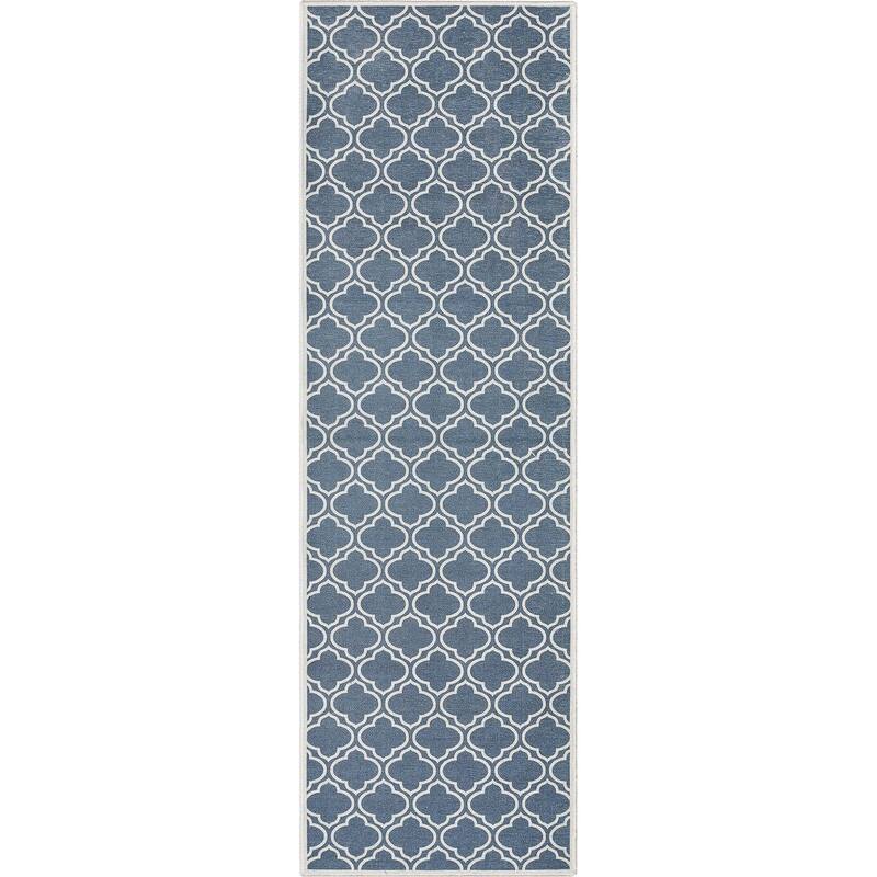 Well Woven Apollo Lattice Moroccan Machine Washable Area Rug