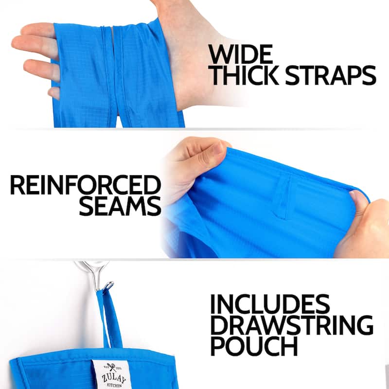 Zulay Kitchen 5 Pack 50 Pound Reusable Grocery Bags