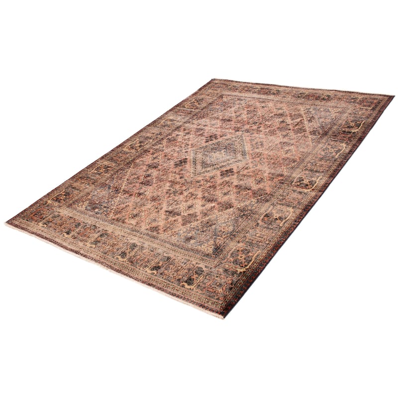 ECARPETGALLERY Hand-knotted Antalya Vintage Red Wool Rug - 7'3 x 10'7
