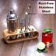 preview thumbnail 15 of 14, Bar Social 10 piece Bartender Cocktail Shaker Set with Stand