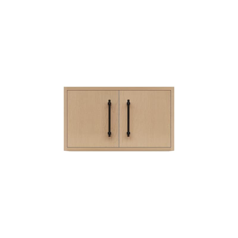 Victoria 24 Inches Floating Top Cabinet with Smart Motion Sensor Light - 23.9 - Oak Finish - Yellow Oak