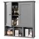 preview thumbnail 24 of 54, Futzca Bathroom Cabinet Wall Mounted, Storage Cabinet with Doors and Shelves