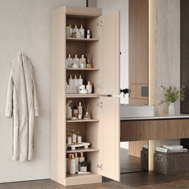 100% Solid Wood 16.5" Bathroom Cabinet with Optional Doors by Palace Imports