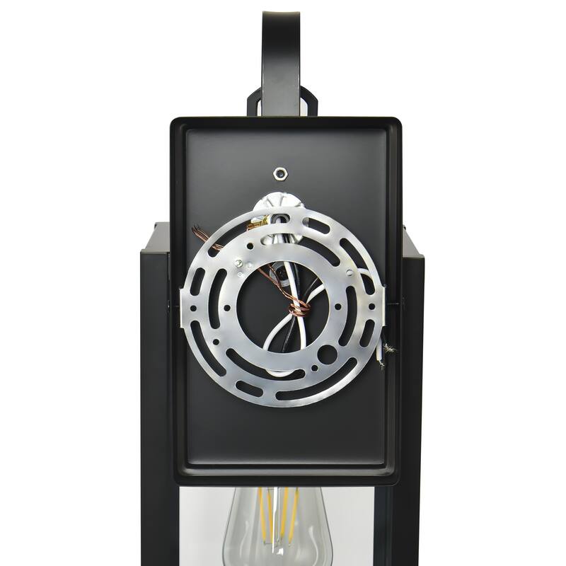 2 Pack 1-Light Outdoor Matte Black Wall Sconce