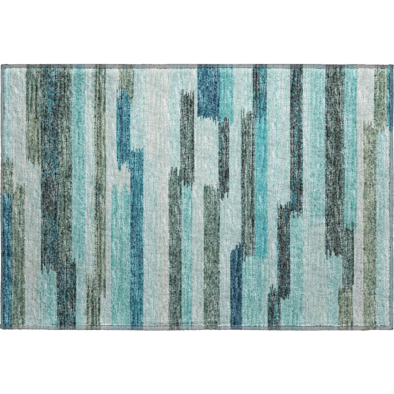 Premium Washable Super Soft Contemporary Stripes Mayfield Rug