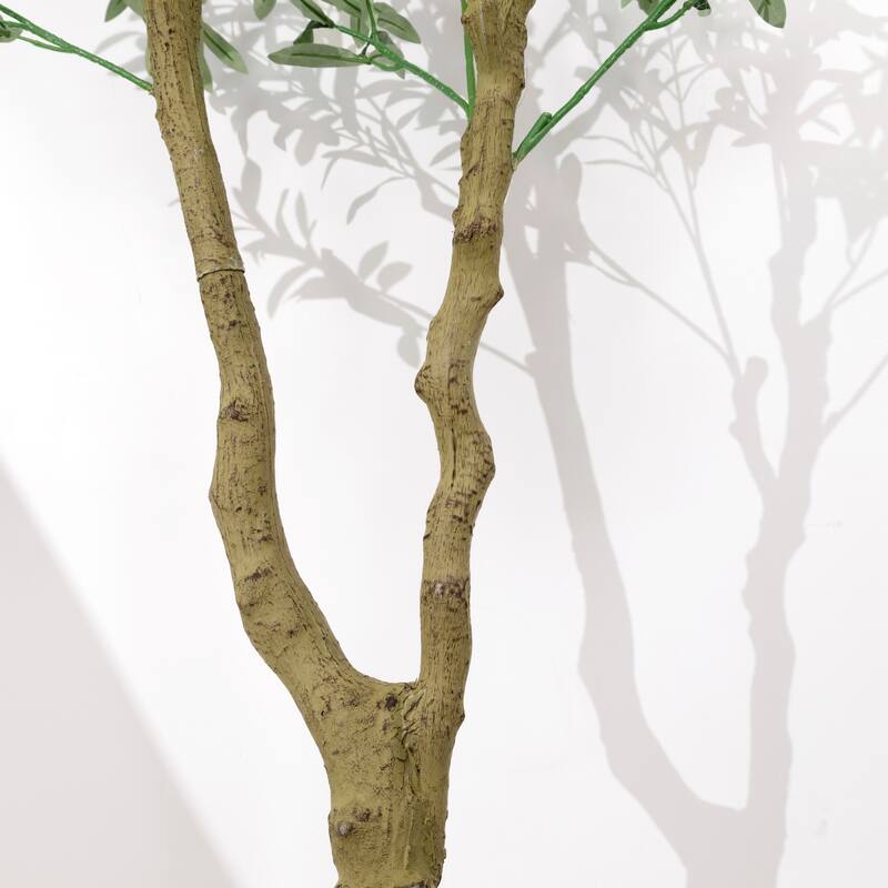 Artificial Olive Tree Indoor, 7FT Tall Fake Plants for Office Decor