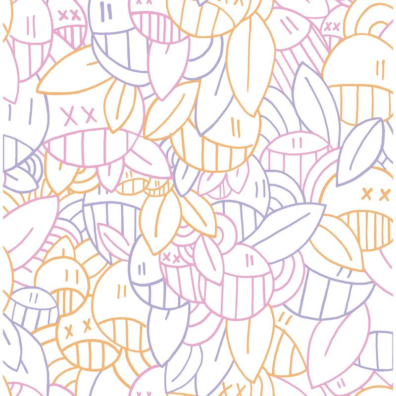 Arm of Casso Multi Warm Floral Sequence Peel & Stick Wallpaper