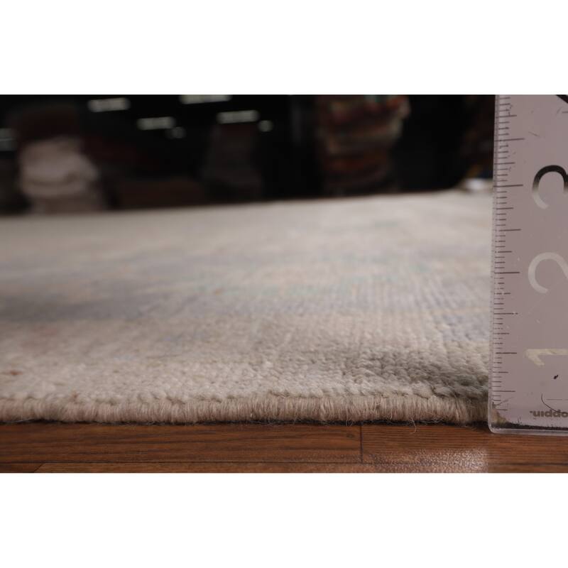 Earth Tone Oushak Turkish Large Rug Handmade Wool Carpet - 10'0"x 13'6"