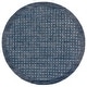 preview thumbnail 6 of 18, SAFAVIEH Hand-Tufted Abstract Gerolda Modern & Contemporary Wool Rug 6' Round - Blue - Round