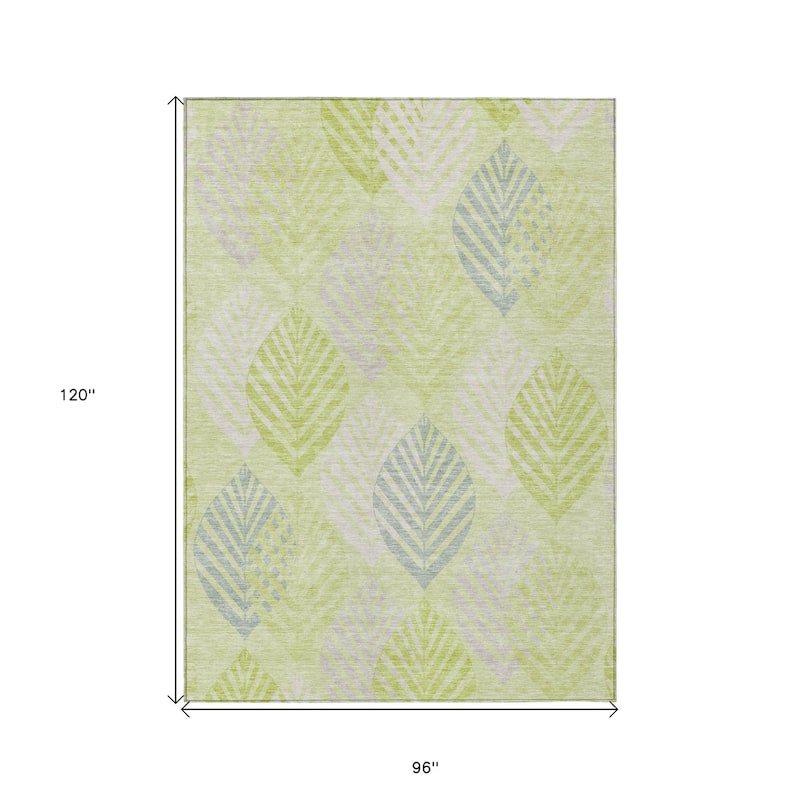 HomeRoots Floral Transitional Rectangle Outdoor Rug