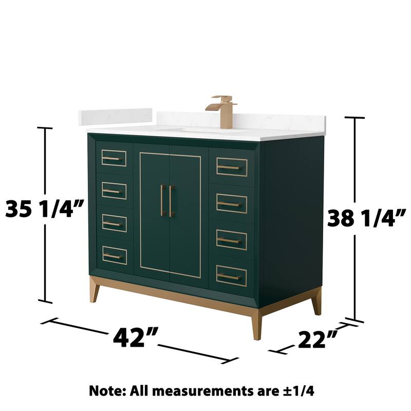 Wyndham Collection WCH515142S-VCA-UNSMXX Marlena 42" Free Standing