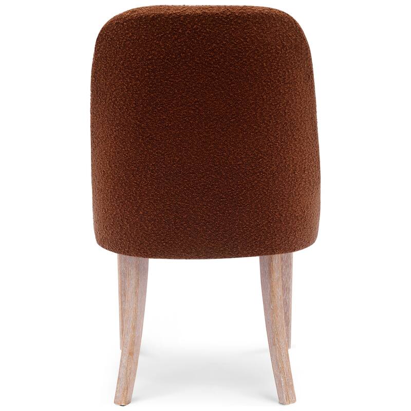 Boucle Polyester Upholstered Side Chair - Water/ Stain Resistant (Set of 2)