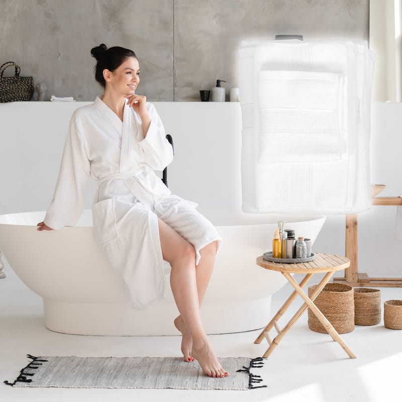 3 Pcs Cotton Bath Towel, Plain Soft Absorbent Cotton Bath Towel, 27.56"x55.12"