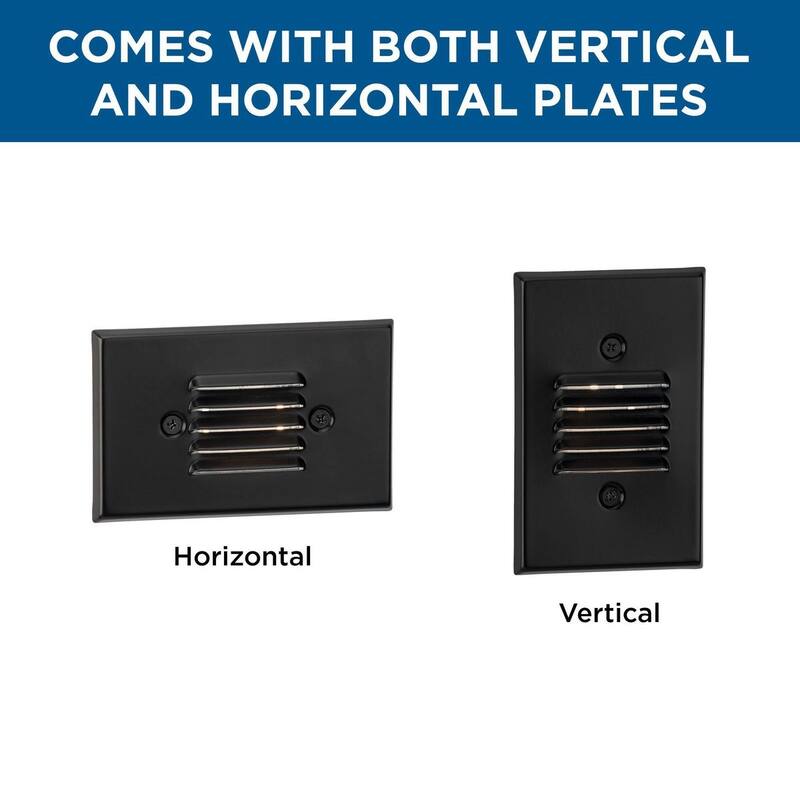 LED Indoor Outdoor Antique Bronze Integrated LED Wall or Step Light - 3.125 in x 1.875 in x 4.875 in