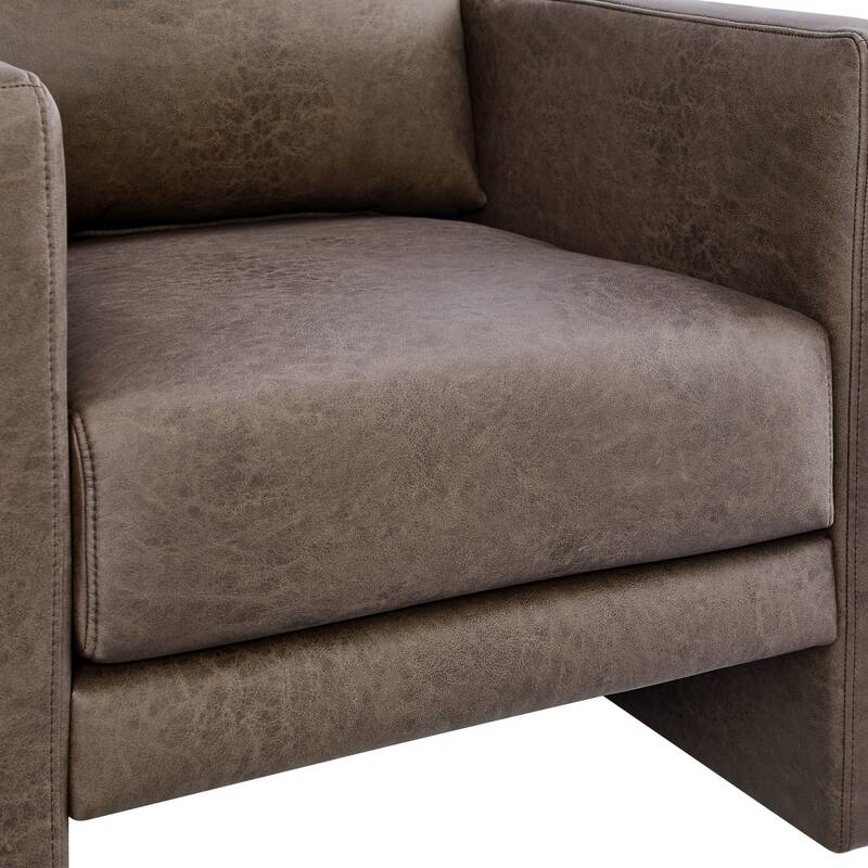 Tovara Vegan Leather Arm Chair by Greyson Living