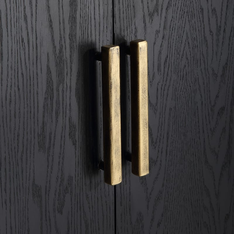 Fixed Shelf 2-Door Cabinet - 40" - Black