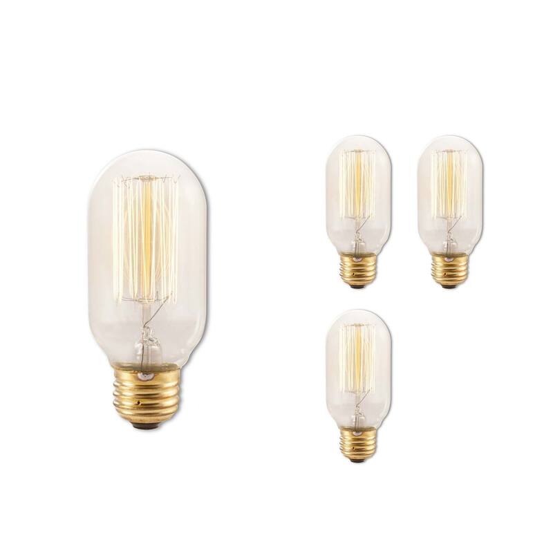 Bulbrite Pack of (4) Dimmable Antique Nostalgic Filament Incandescent Bulb