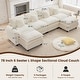 preview thumbnail 5 of 109, Modular Cloud Chenille Sectional Sofa with Ottomans, Deep Seat Convertible L-Shaped or U-Shaped Couch