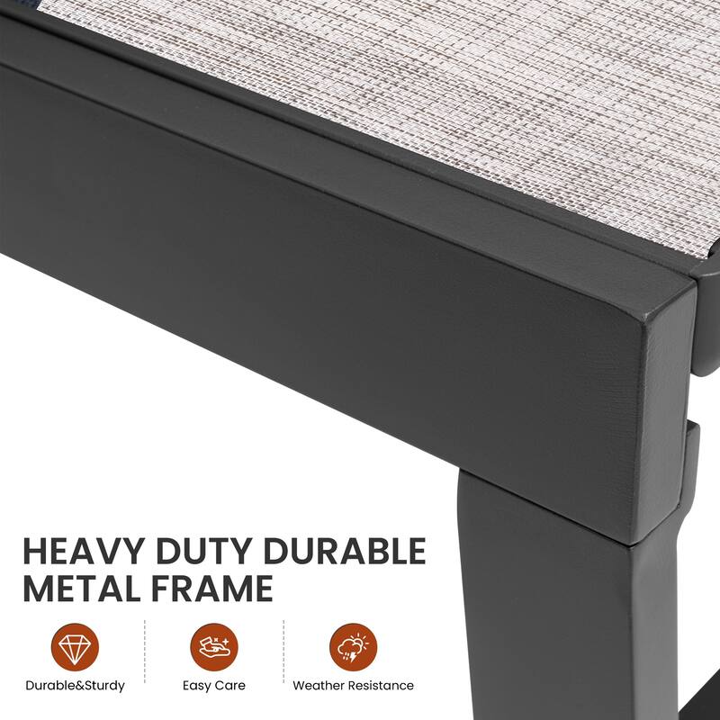 Outdoor Patio Adjustable Chaise Lounge Chairs