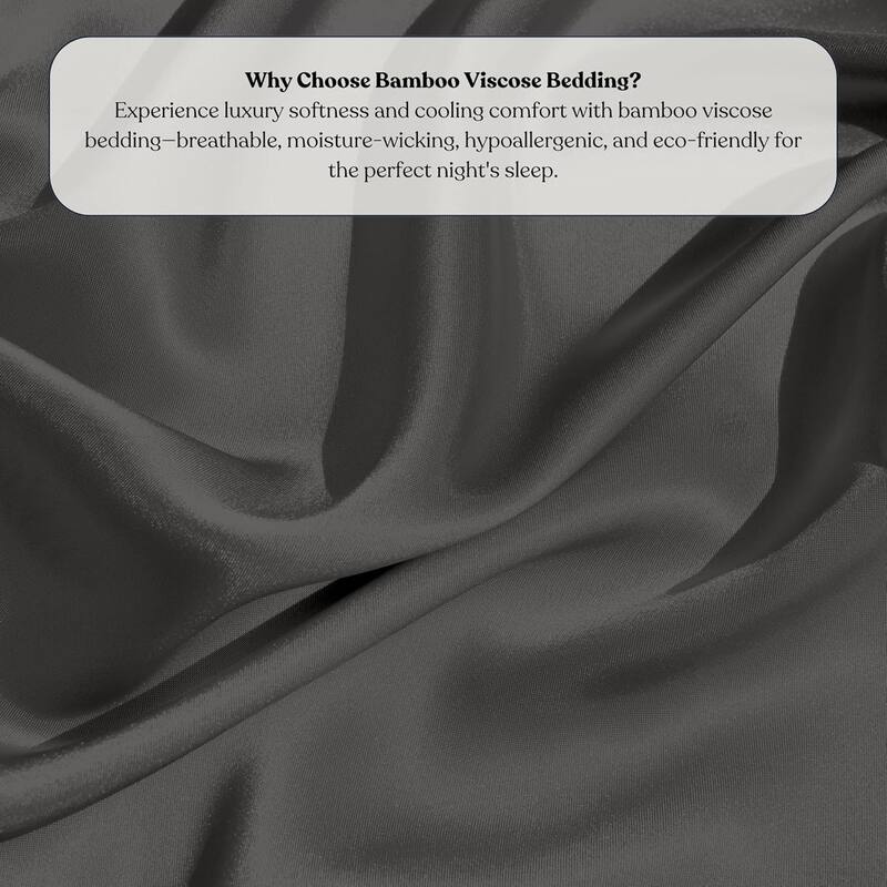 Delara Viscose derived from Bamboo Sheet Set & Duvet Cover Set Bundle, Luxury Bedding Set for Hot Sleepers