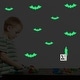 preview thumbnail 3 of 3, Walplus Peel and Stick Wall Stickers Glow In The Dark Bat Candle Decor