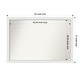 preview thumbnail 109 of 190, Wall Mirror Choose Your Custom Size - Extra Large, Blanco White Wood Outer Size: 45 x 31 in