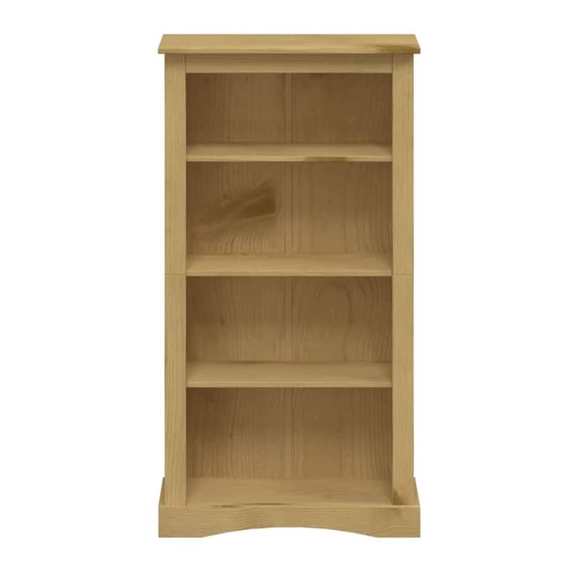 vidaXL 3/4-Tier Bookcase Mexican Pine Corona Range Multi Colors 39.4"/59.1"
