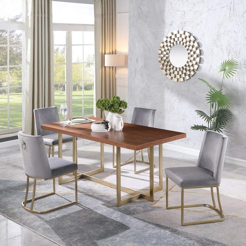 Velvet Upolstered Side Chair,Dining Chairs