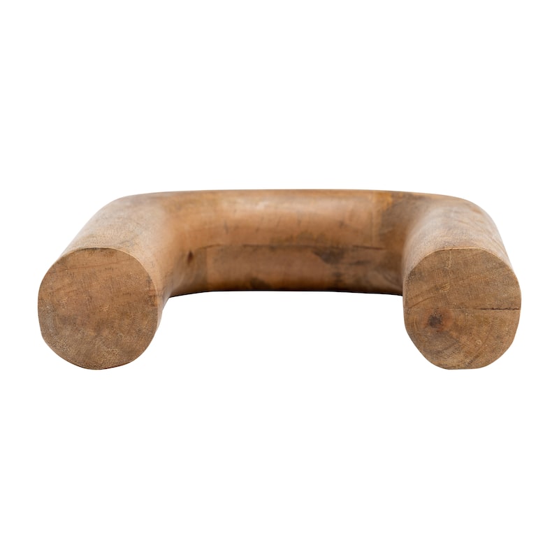 Sagebrook Home Wood Horseshoe Vase