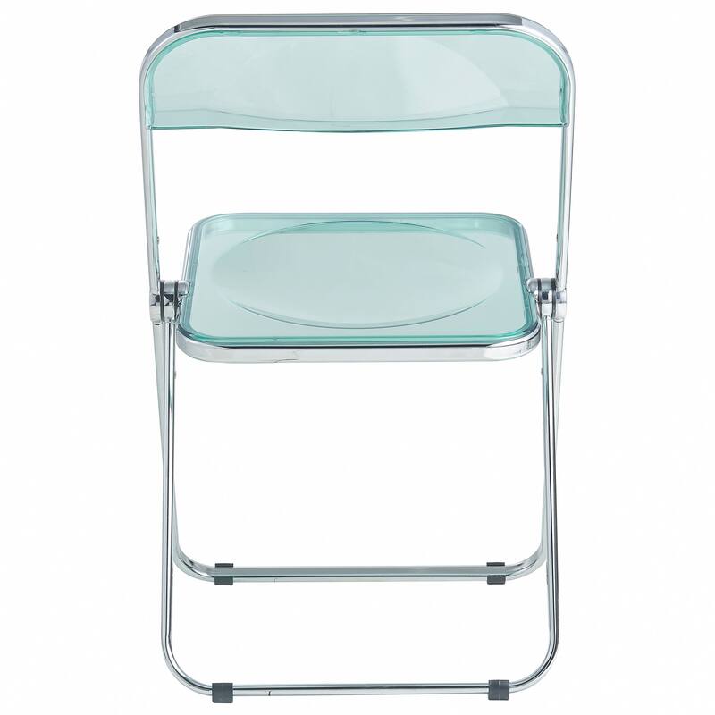 5-Piece Dining Set with Folding Chairs and Round Dining Table Lawrence Collection by LeisureMod