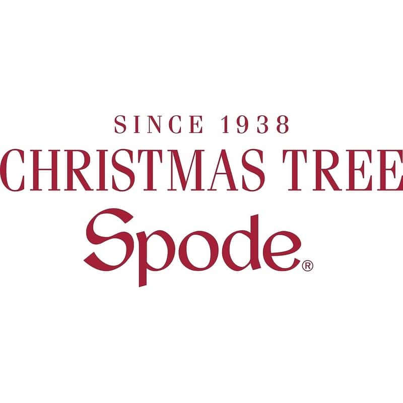 Spode Set of 4 Christmas Tree Polka Dot Tidbit Plates