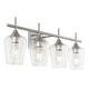 preview thumbnail 16 of 15, GetLedel 4-light Vanity Light Sconce With Clear Glass Shades