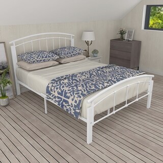 Stunning Coastal Metal Bed Frame Style image