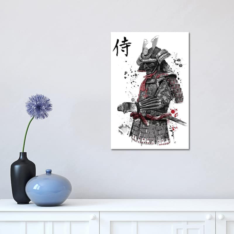 iCanvas "Samurai Sumi-E" by Antonio Camarena Canvas Print - 18x12x1.5