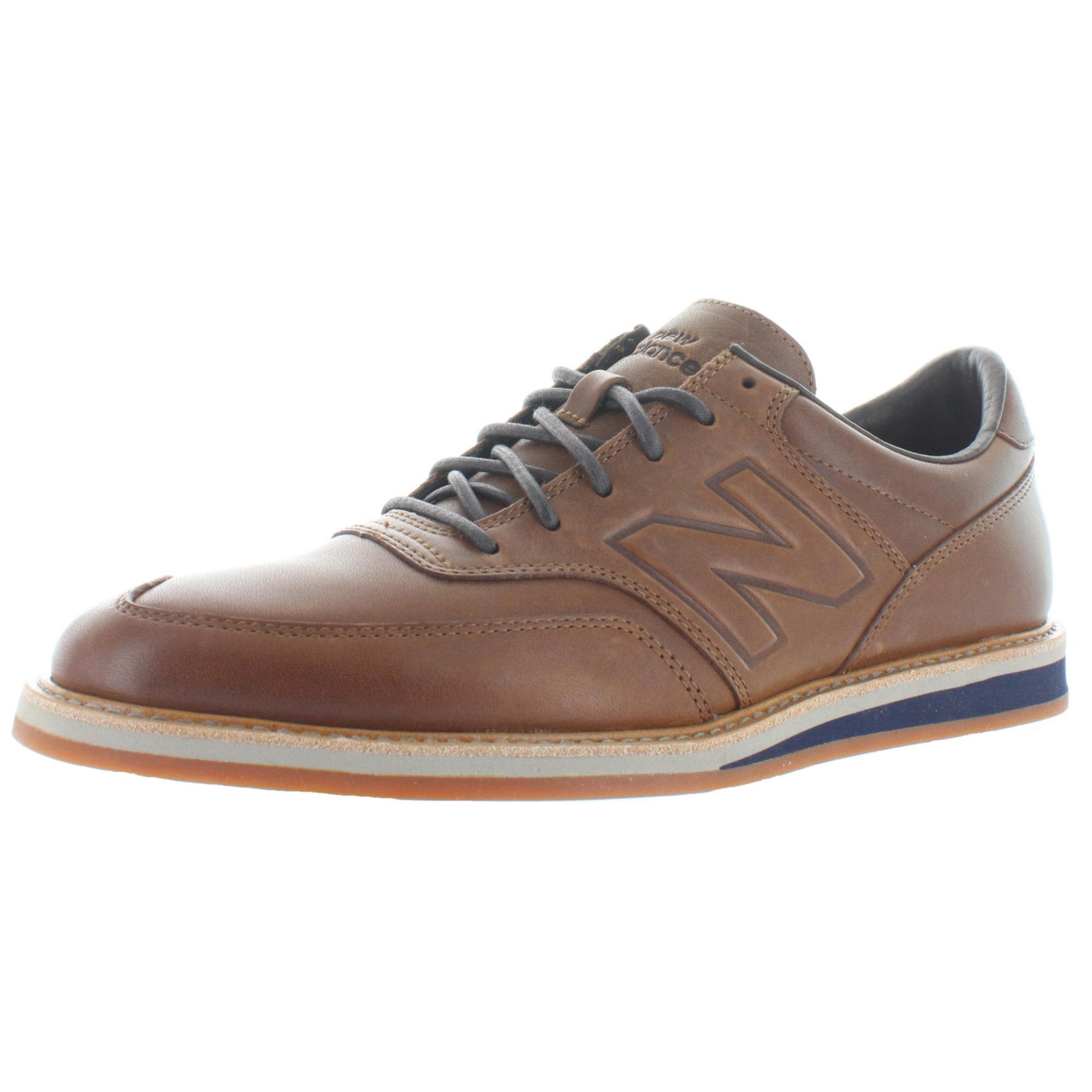 new balance mens leather trainers