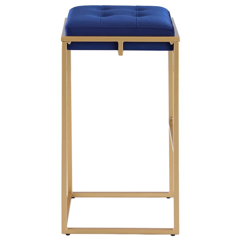 Nadia Upholstered Backless Stool (Set of 2)