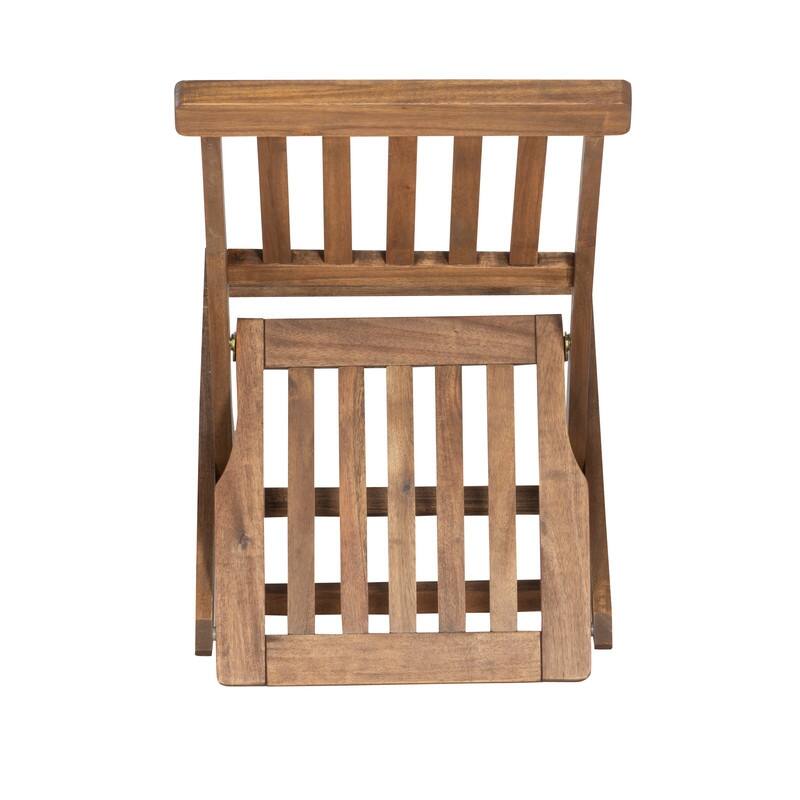 Linon Catalan Three-Piece Cafe Teak Set