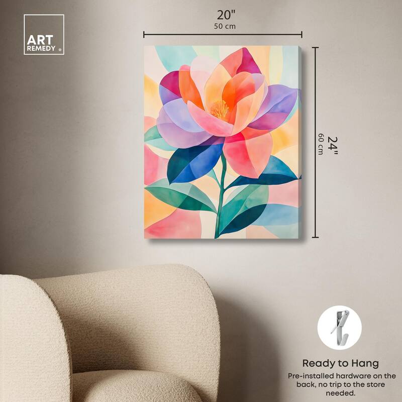 Ail Geofloral II Canvas by Art Remedy, Gallery Wrapped