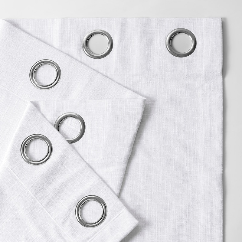 Exclusive Fabrics Heavy Faux Linen Grommet Curtain (1 Panel)