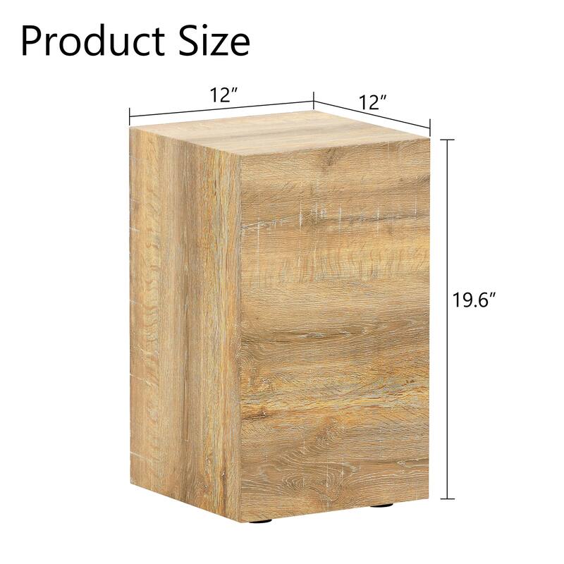Modern MDF Coffee Table, Light Wood Color Texture Patterns, Stylish Design, 12*12*19.6