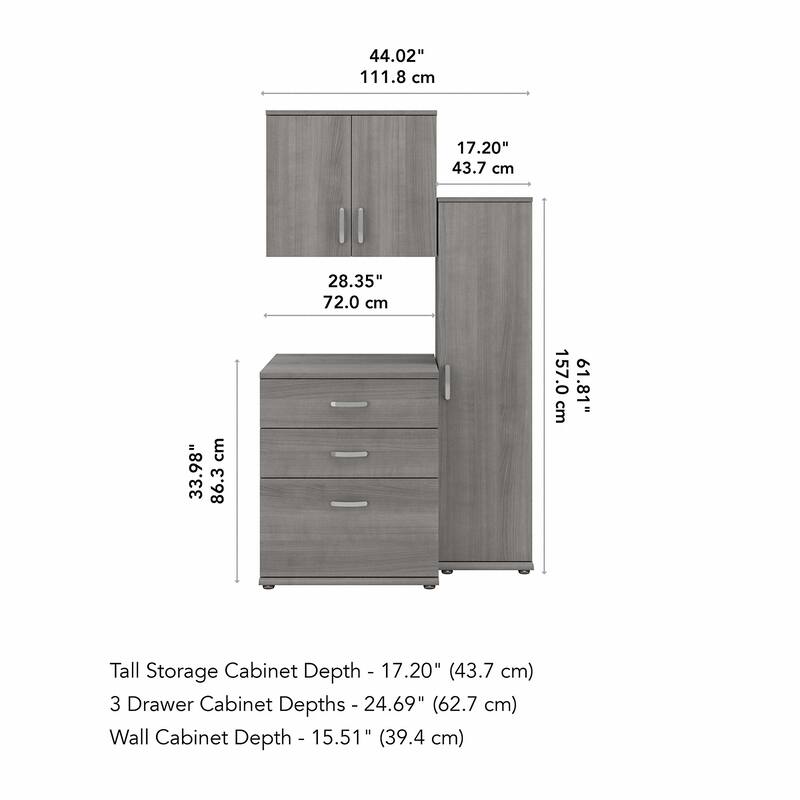 Universal 44W 3 Piece Modular Storage Set by Bush Business Furniture