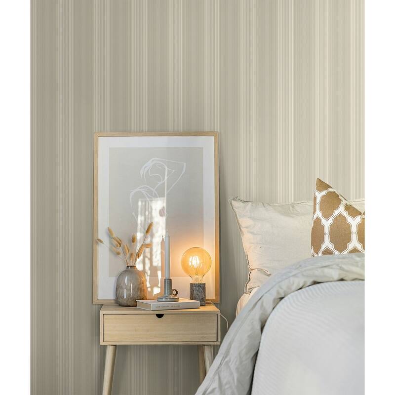 Seabrook Designs Veronika Stripes Unpasted Wallpaper