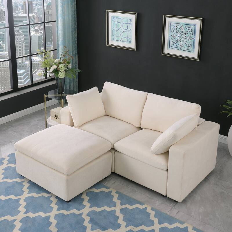 Modular Sectional Sofa, Convertible U Shaped Sofa Couch, Modular Sectionals with Ottomans