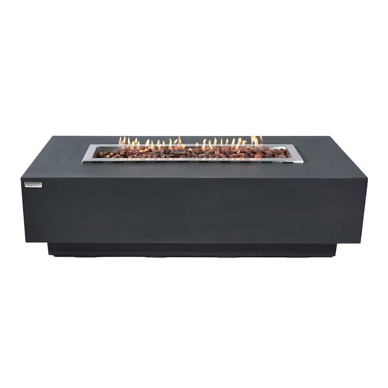 Elementi Granville Dark Grey Outdoor Fire Pit Table - 60 Inches