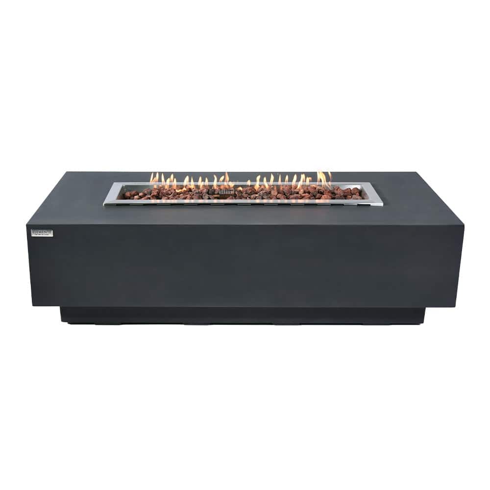 Elementi Granville Dark Grey Outdoor Fire Pit Table - 60 Inches