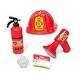 preview thumbnail 2 of 3, Melissa & Doug Fire Chief Role Play Costume Set - Red