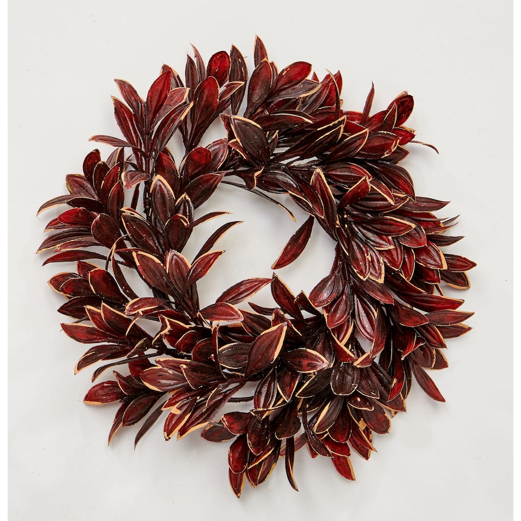 4.5" Leaves Candle Ring, Set of 2 - 10